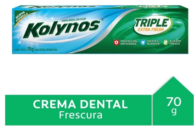 KOLYNOS CREMA DENTAL 70G TRIPLE EXTRA FRESH